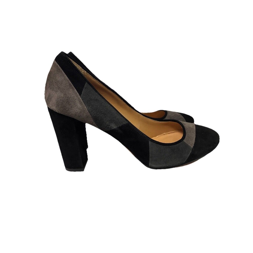 Sezane New Women’s Suede Color Block Heels Size 10